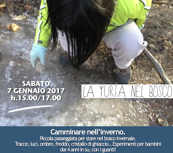 Camminare nell'inverno.